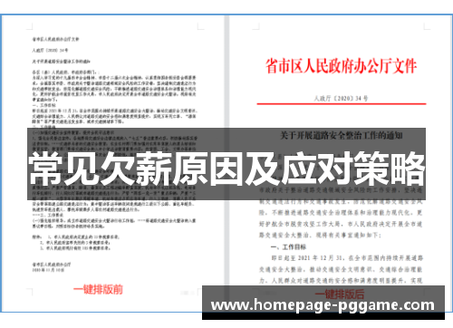 常见欠薪原因及应对策略