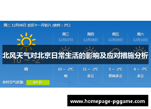 北风天气对北京日常生活的影响及应对措施分析